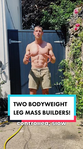 Build Leg Mass with Bodyweight Squats & Lunges