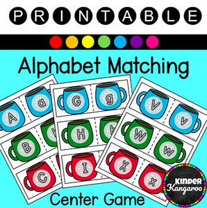 Printable Alphabet Matching Game