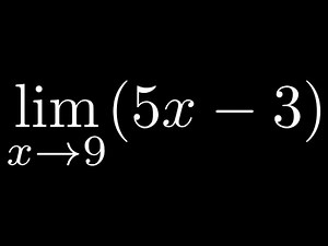 Basic Calculus Limit Example with Line