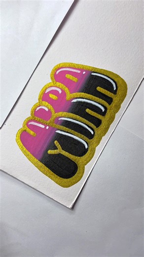 Mira Draws K-Pop Names: Coloring Art with Bubble Letters