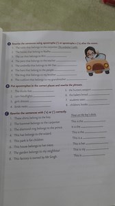 Q Rewrite the sentences using apostrophe (') or apostrophes ('s... | Filo