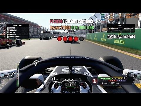 F1 2020 Best Graphics Settings | NO LAG | Ryzen 2700X & GTX 1060 6GB