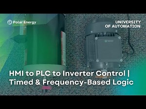HMI to PLC to Inverter Control | Timed & Frequency-Based Logic | University of Automation