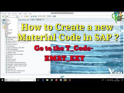 How to create New Material code in DoP SAP module