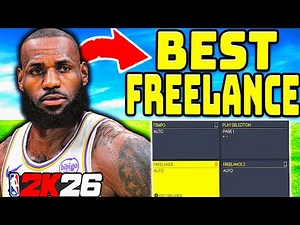 BEST OFFENSE FREELANCE FOR NBA 2K26! BEST PLAYBOOK & PLAY! BEST TIPS & TRICKS!