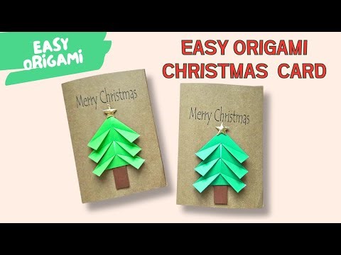 How to Make an Origami Christmas Tree Card | Easy DIY Holiday Craft