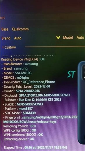 Remove FRP SAMSUNG M01||🚀 SM-M015G📱CPU : Qualcomm,.EDL . COMMENT for instructions👍