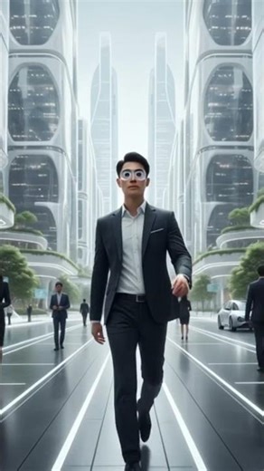 SmartLens 2070: Your Phone Disappears, It’s In Your Eye 🔮 #ai #aiart #viral #shorts