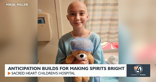 'Making Spirits Bright' brings holiday joy to young cancer patient at Sacred Heart Children's Hospital