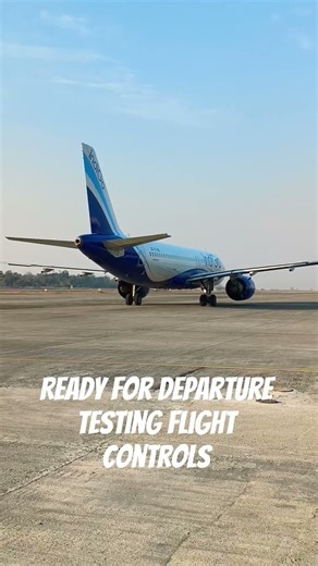 FLIGHT CONTROL CHECK ON GROUND. #planespotting #plane #airbus #airbusa320 #airlinevideos #takeoff