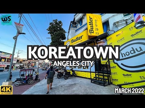 [4K] KOREA of the PHILIPPINES!! KOREATOWN ANGELES CITY CLARK PAMPANGA 2022 Walking Tour