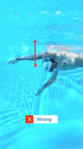 Stop Head Bobbing in Freestyle #swimming #swim