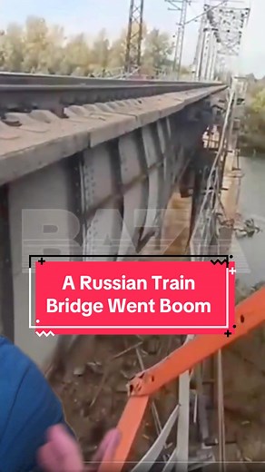 Russian Train Bridge Explosion in Ukraine-Russia Conflict