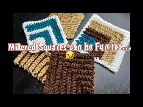How to Crochet a Mitered Square… #crochet #tutorial #easycrochet