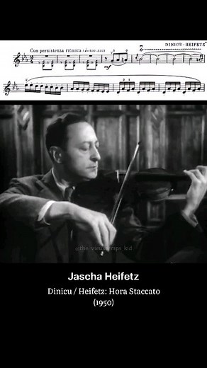 Historical Videos on Instagram: "The iconic Heifetz staccato 🔥"