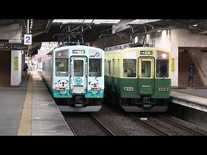 近鉄1440系1438編成(VW38)三重交通復刻色と1259系1266編成(VC66)ミジュマルトレインとの並びシーン集