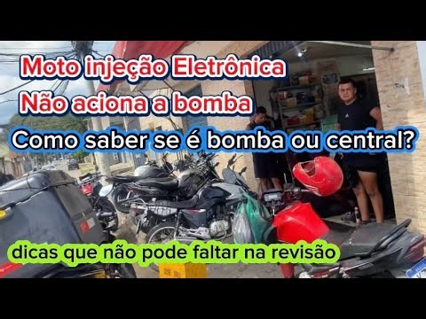 Motorcycle fuel pump not working, see how to solve the problem.