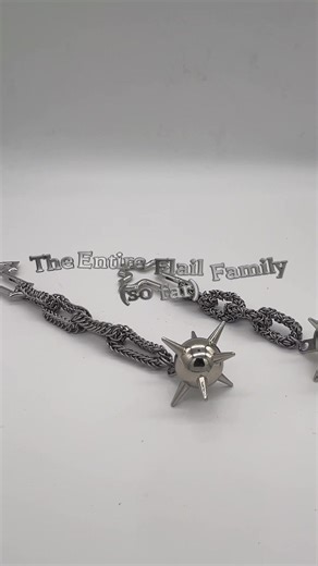 Handmade Chainmail Flail Accessories for Gothic Style
