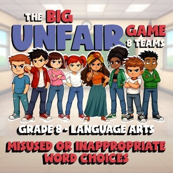 Misused or Inappropriate Word Choices BIG UNFAIR GAME - Grade 8 ELA Review