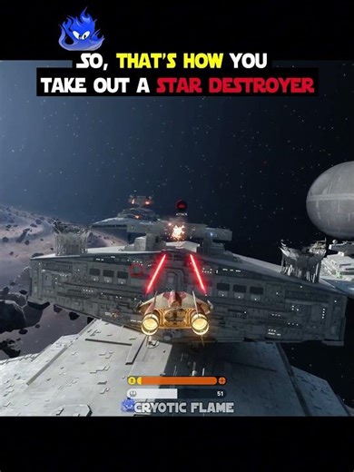 So, That's How You Take Out a Star Destroyer #battlefront #starwars