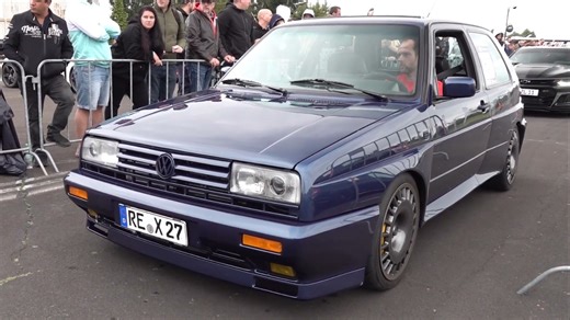 Volkswagen Golf 2 Rallye sounds wild on track