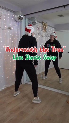 Carrie Mitchell | Beginner Dance Tutorials on Instagram: "My first line dance swap, and it’s a festive one! 🤗🎄 🎶: “Underneath the Tree” by Kelly Clarkson 💃🏻Choreo: Ben Murphy ❤️ Original line dance: “A Bar Song” by Shaboozey Full dance and tutorial shared on YT (channel name is Beginner Dance Tutorials)! #linedance #linedancing #christmasdance #joyfulmovement #justkeepdancing"