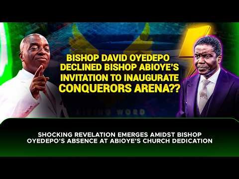 Bishop Oyedepo Decline Bishop Abioye Invitation To Inaugurate Conquerors Arena? #bishopdavidoyedepo
