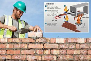 Bricklaying robot that works ''faster and harder' than humans could put thousands of Brit builders out of work