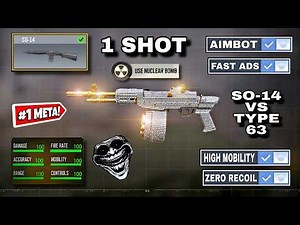 NEW "1 SHOT" SO - 14 Gunsmith! its TAKING OVER COD Mobile in Season 3