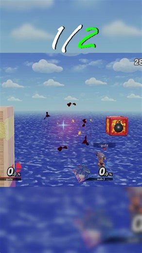 Bomb Block Challenge! pt.2 #gaming #ssbu #shorts #mario #smashbros #shorts