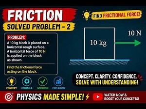 Friction | Solved Problem #2 | Find Frictional Force | Engineering Mechanics