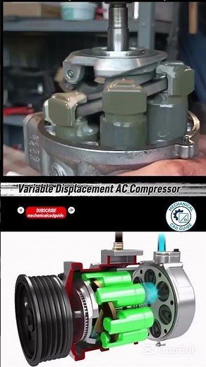 Variable Displacement AC Compressor #automobile #autocadblocks #engineering #foryou #automotivetools