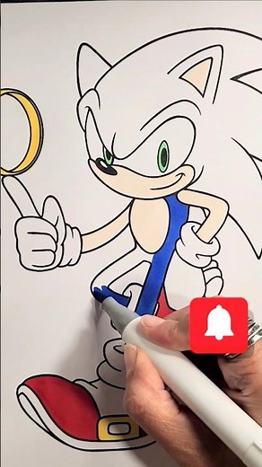 SONIC the HEDGEHOG Coloring Page #sonic #sonicthehedgehog #coloring #kidsvideo #coloringpage
