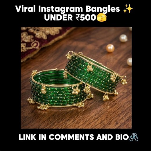 Viral Instagram Bangles Under Rupees 500✨🤌🏻. ‪@amazon‬