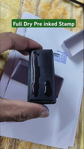 DIY Full dry Print Stamp A how to refill at home 🏡#stampfactory #inkrefill #athome