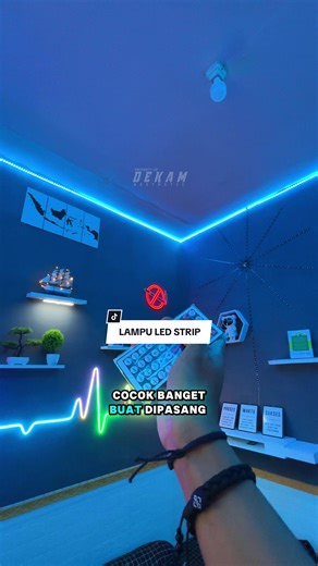 Lampu LED strip 5050 10M #kamaraesthetic #lampuled #ledstriplights #ledstrip #lampurgb #lampukamar #lampuaesthetic #fyp