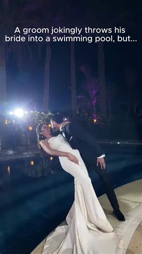 Adelaide Chronicle | In Egypt: A groom throws his bride into a swimming pool as a joke. The bride immediately asked for a divorce after he pulled her out of the... | Instagram
