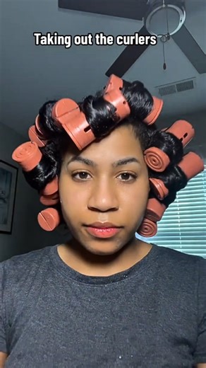 Perm rod set afro hair styling results