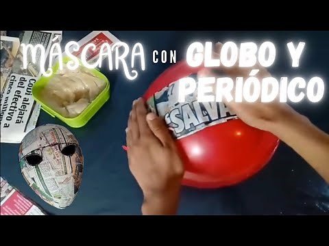 How to Make a Mask with Newspaper and a Balloon | BEST EXPLAINED | Isaac Martinez DIY