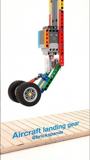 How aircraft landing gear mechanism works.❗️ Explanation with LEGO®‼️