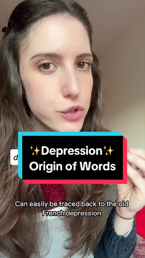 Etymology, the study of the origin of words, guides us through all the layers of meaning that a word carries within itself, and it helps us unveil all its hidden layers 😍 I’m always so amazed when i start one of those backward journeys. And to apply it to such an -unfortunately- relevant word, helps to better understand what depression really is 🤍 Thank you, Linguistics, I guess! . . . . . . . . . , #historytok #historybuff #historytiktok #historyfacts #historytime #interestinghistory #funfact