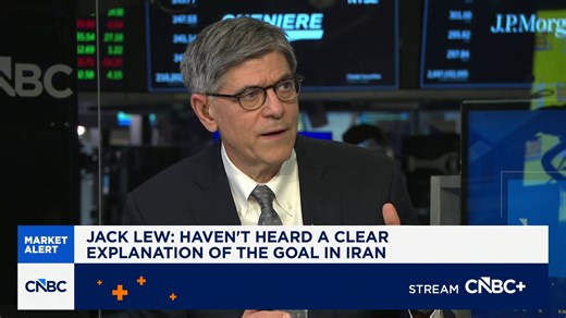 Former Treasury Secretary Jack Lew: Haven't heard a clear explanation of the goal in Iran