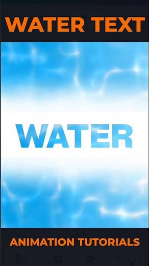 How I Create This water Text Animation In Canva | Easy Canva Tutorials