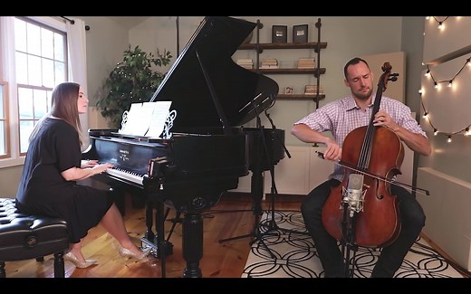 神仙夫妇合奏，一秒沦陷，低音超绝！！！《Time to say goodbye》