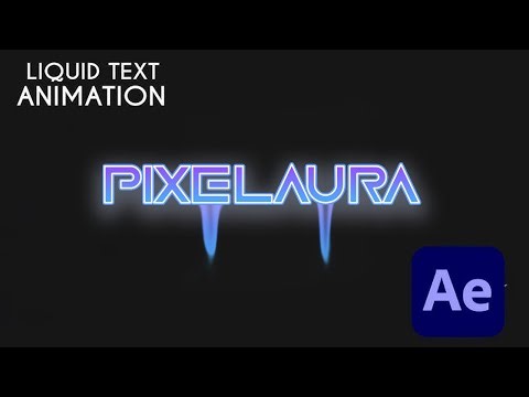 Dripping Liquid Text Animation in After Effects – Step-by-Step Tutorial