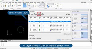 Tuesday Tip!💡Learn how to declutter your drawings in #DraftSight by deleting unused layers! Watch this and discover more design hacks in our extensive library of CAD tutorials. 👉 http://go.3ds.com/ilv | DraftSight