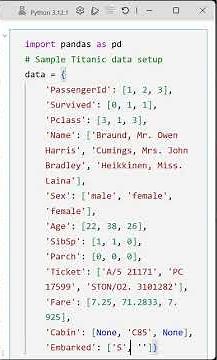 02 Loading and Previewing the Titanic Dataset with Pandas