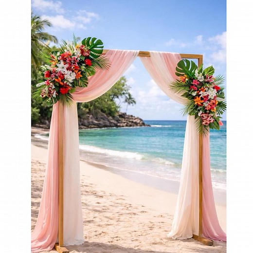 Bright Tropical Flowers Wedding Package/tropical Arch Flowers/tropical Flowers Bouquet/wedding Backdrop/archway Arrangement/tropical Arbor - Etsy