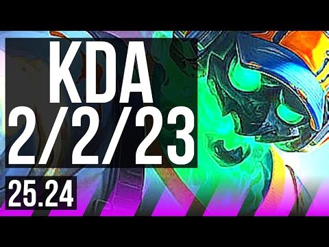 THRESH & Aphelios vs JARVAN IV & Yunara (SUP) | 2/2/23 | KR Master | 25.24