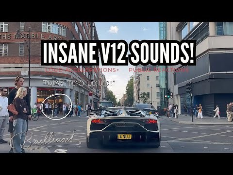 BRILLIANT Lamborghini Aventador SVJ DESTROYS London! *INSANE V12 SOUNDS, FLAMES, REVS & REACTIONS!